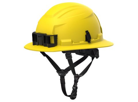 Milwaukee BOLT™ Type 2 Full Brim Class E Non‑Vented Safety Helmet, Yellow