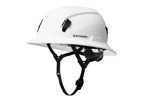 STUDSON® Full Brim Non‑Vented Safety Helmet – Type II, Class E, Twiceme® NFC